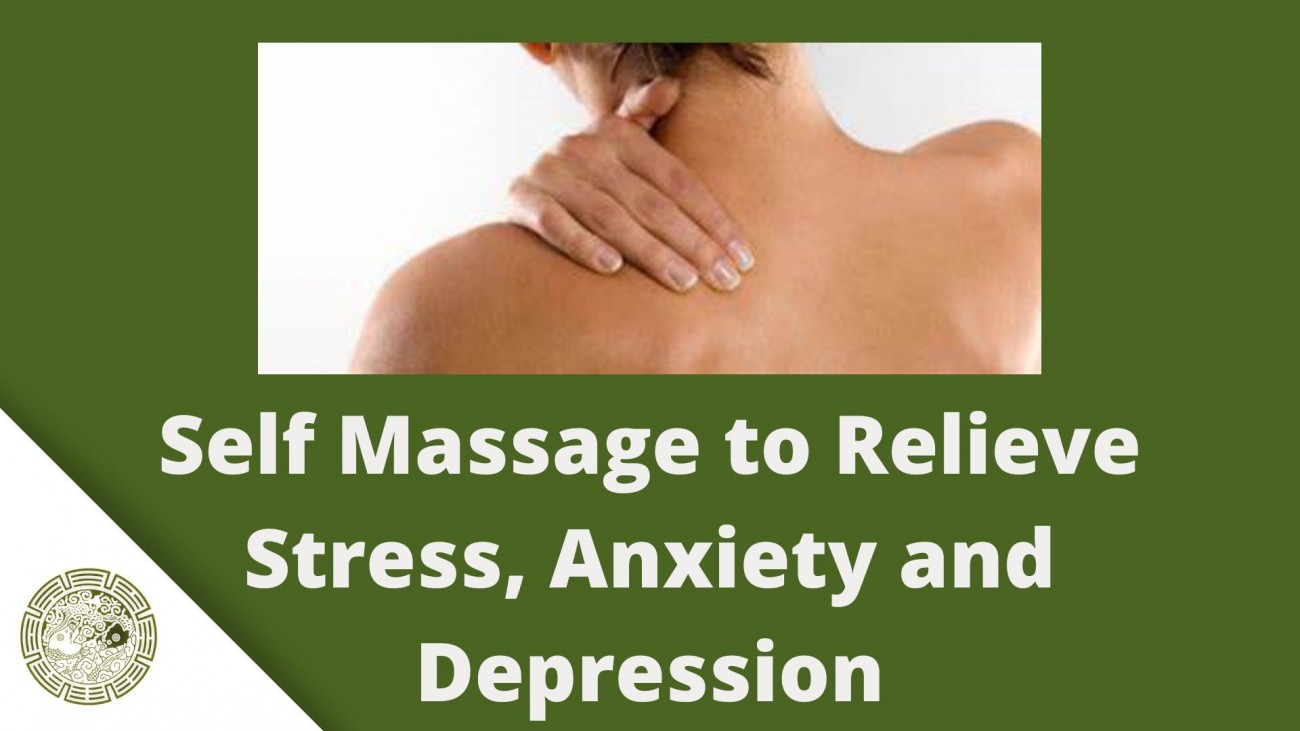 SELF MASSAGE for SHOULDER BLADE AREA TENSION and PAIN RELIEF